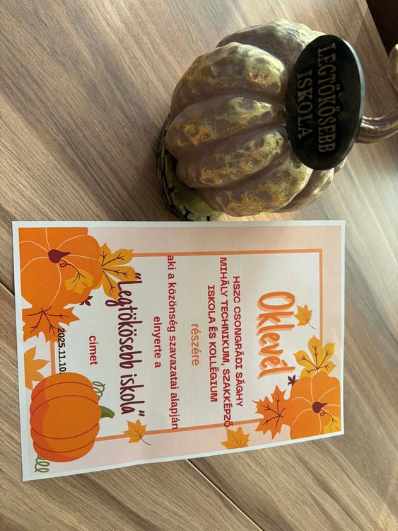 "Legtökösebb iskola"