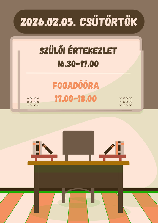 Szülői értekezlet, fogadóóra