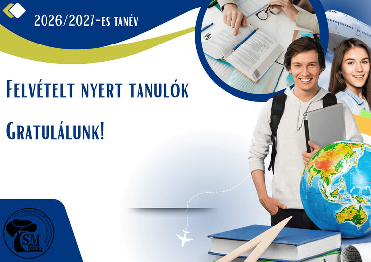 Felvételt nyert tanulók - 2026-2027-es tanév