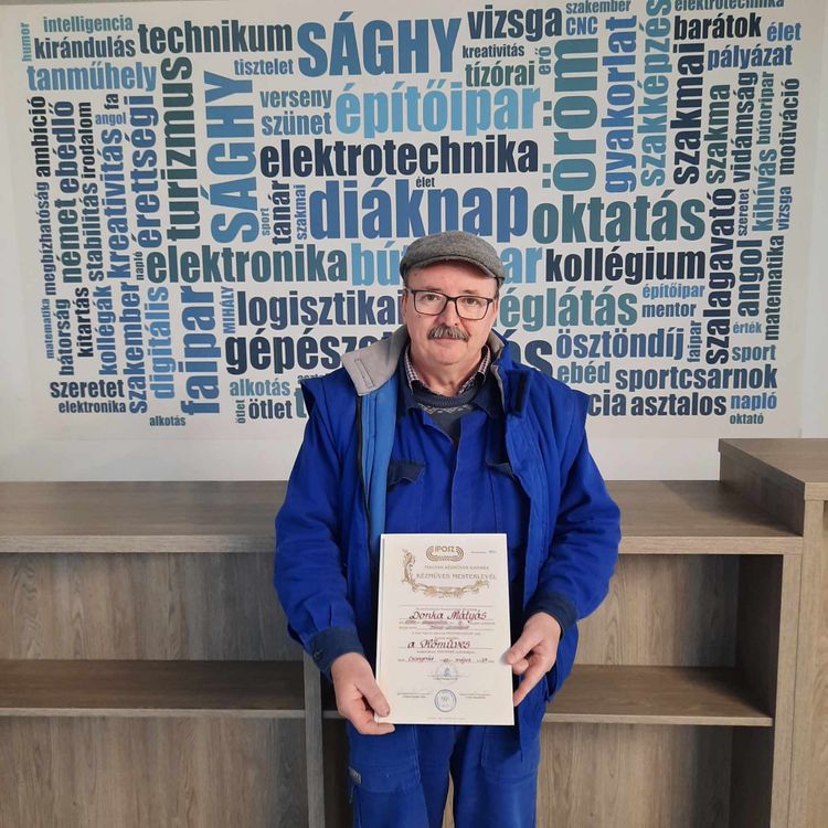 Donka Mátyás oktatónk elismerése