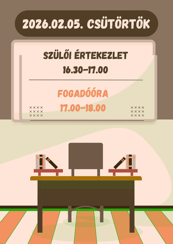 Szülői értekezlet, fogadóóra