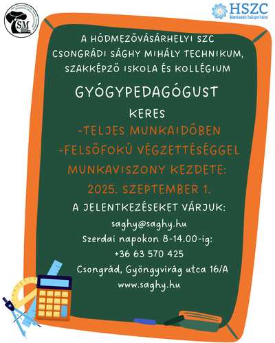 Gyógypedagógust keresünk! 